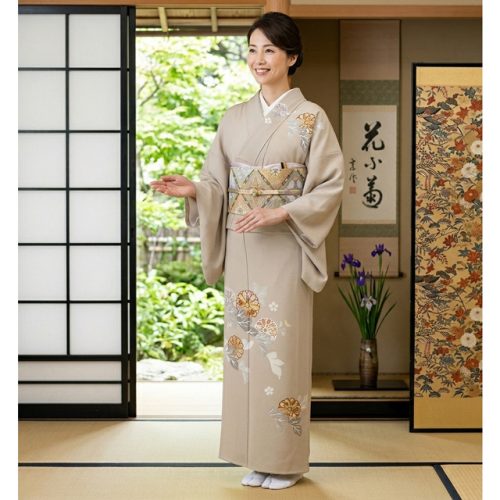 お茶席向きの付下げに藤原織物の袋帯５月までにおすすめ