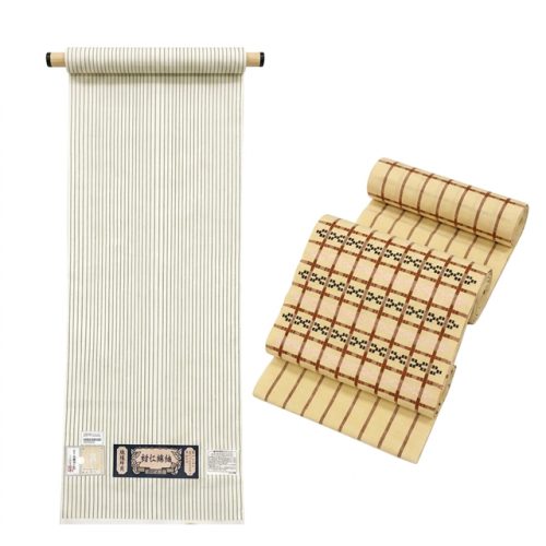 夏の着物「小千谷織物 越後片貝・紺仁綿紬」【紺仁工房謹製】