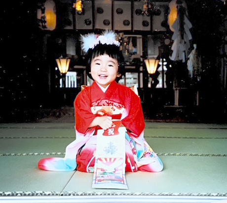 三歳の七五三・女の子の着物姿