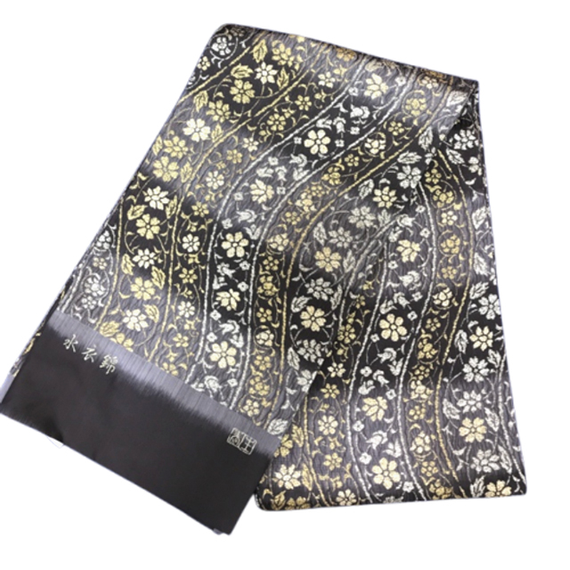 茶席に映える軽やかな格調】 正絹西陣織袋帯｜秦生織物 謹製 水衣錦