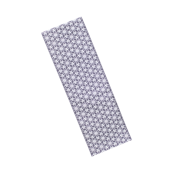 西陣織 九寸名古屋帯 六通柄｜ふくい謹製｜｜鉄紺地 七宝文様｜お茶席・おしゃれ兼用