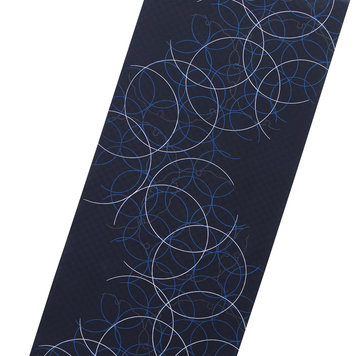 正絹小紋 七宝文様｜伊と幸謹製 鉄紺地｜茶席・お稽古・観劇におすすめ