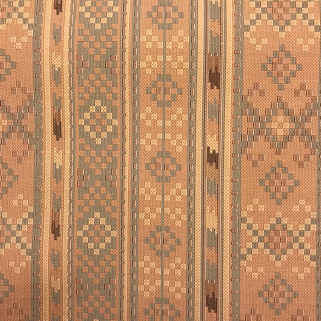 特選 西陣織 袋帯 【織悦 謹製】 有悦織 ルーマニア立菱縞文様 フォーマル 礼装用 お茶席 観劇 パーティー 訪問着 付下げに