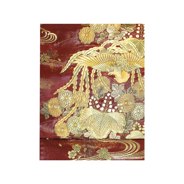 西陣織 芙蓉帯【森本織物謹製】蒔絵 鳳凰桐菊文 ― 世界に誇る工芸美術・蒔絵が織りなす逸品袋帯 ―