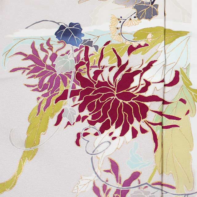 高級訪問着 正絹[曼珠沙華] お茶会や入学式、卒業式、披露宴や結納や  