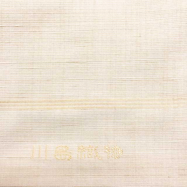 特選西陣織九寸名古屋帯【川島織物謹製】「お太鼓柄・ペルーの民族文様風」趣味の集いやお茶会、観劇にどうぞ