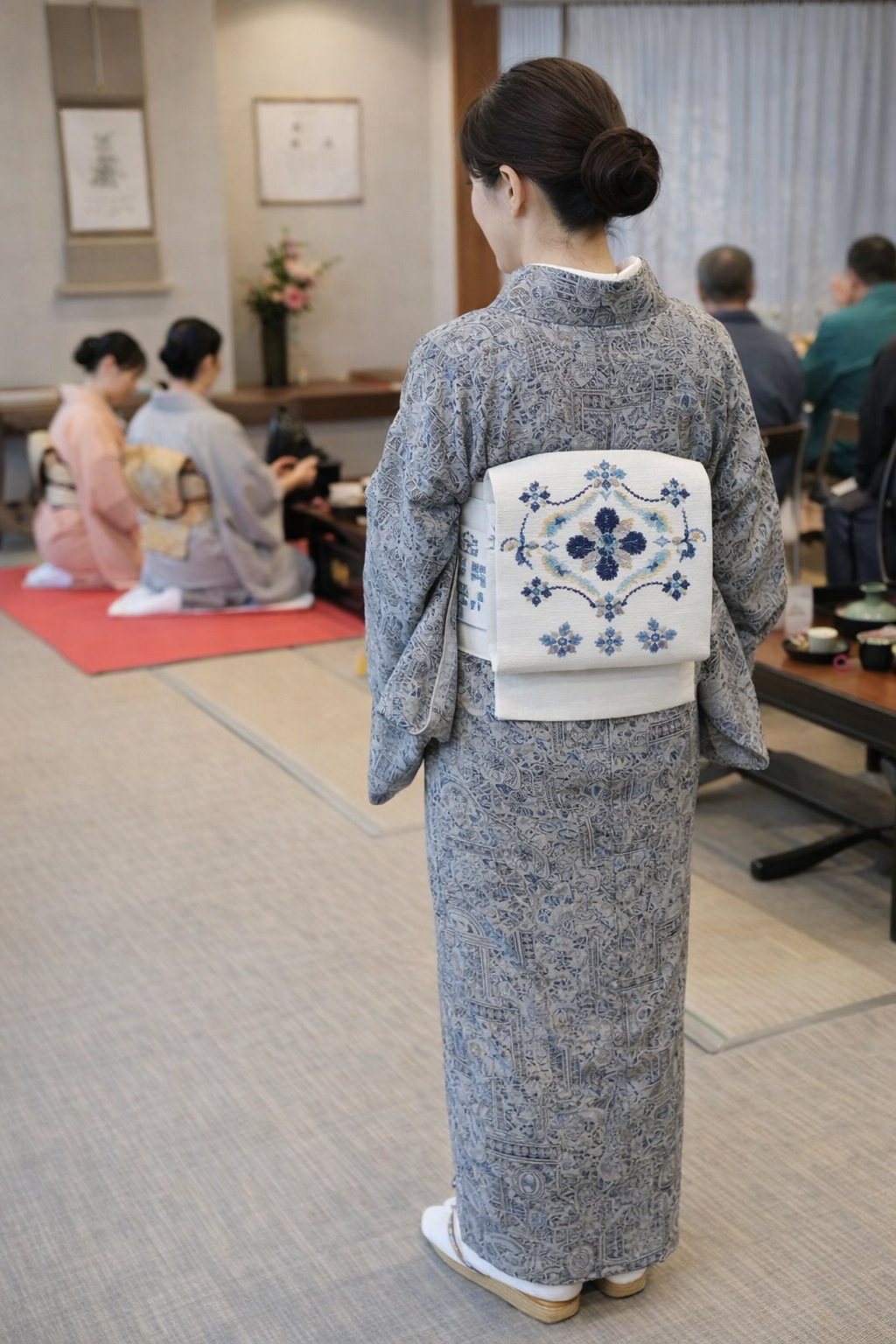 八寸名古屋帯｜国指定阿波藍染・天然灰汁建て 西陣織 弥栄織物